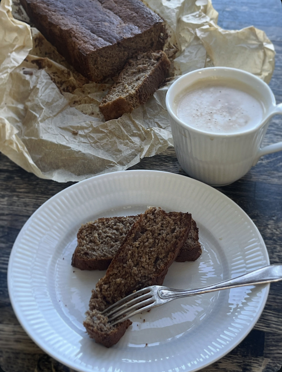 Bananbrød (uden raffineret sukker, gluten og laktose)