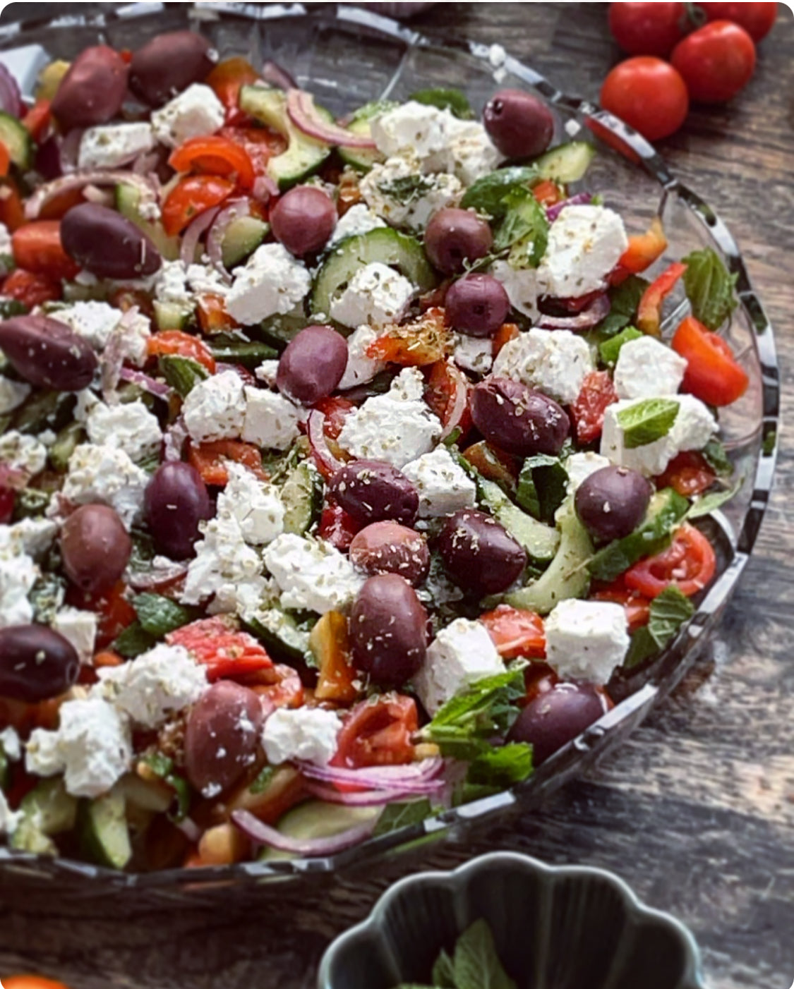 Græsk inspireret salat m. mynte