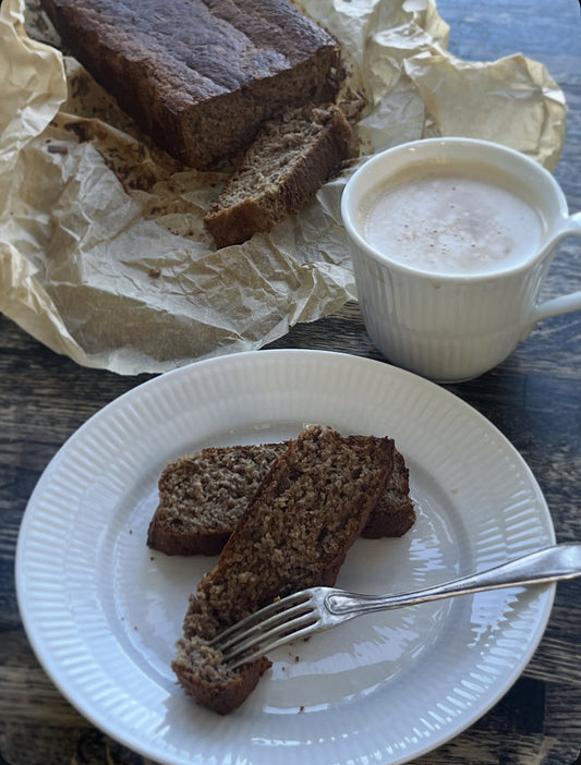 Bananbrød (uden raffineret sukker, gluten og laktose)